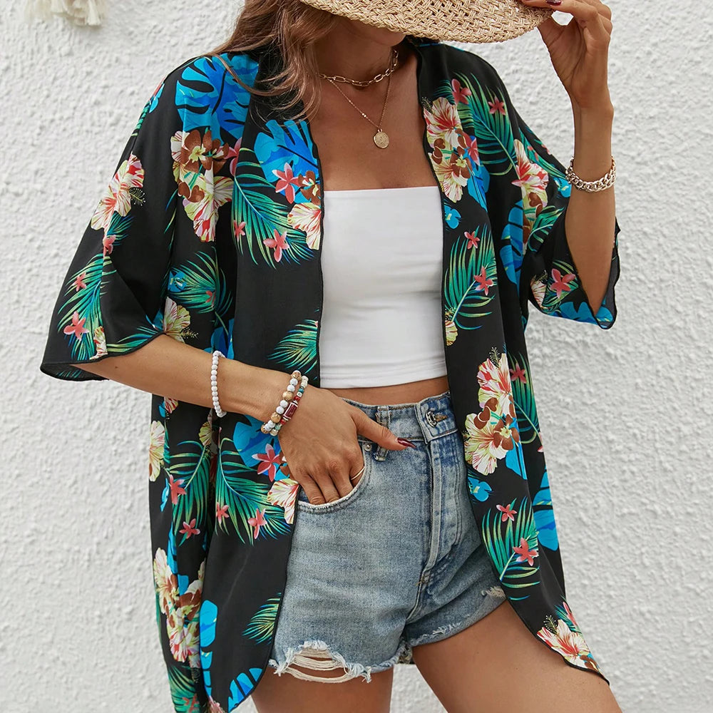 Beach Wear Chiffon Kimono Swimsuit Cover