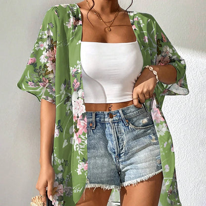 Beach Wear Chiffon Kimono Swimsuit Cover