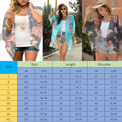 Beach Wear Chiffon Kimono Swimsuit Cover