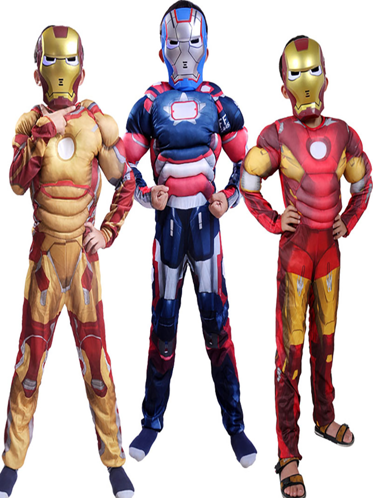 Marvel Superhero Costume Wansheng Film and Television Anime Hulk Cos Iron Man Children Captain America Clothes