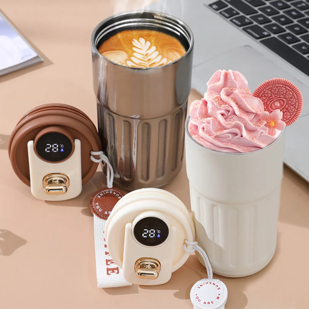 Smart Thermos LED Temperature Display Coffee Cup