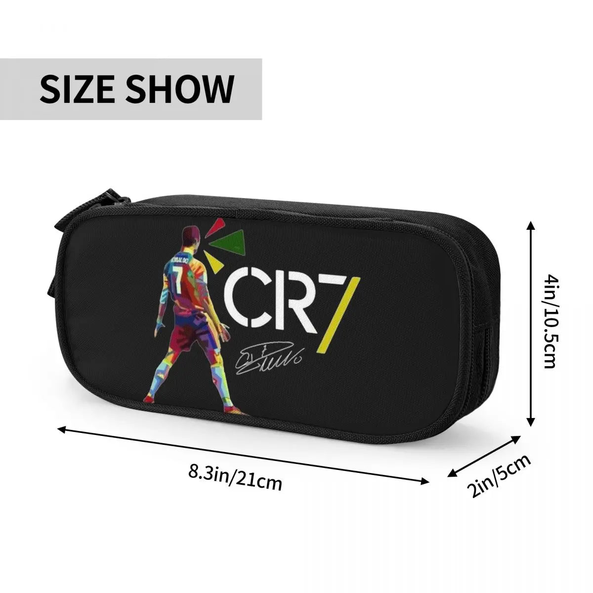 Fashion Football Ronaldo Signature Pencil Case