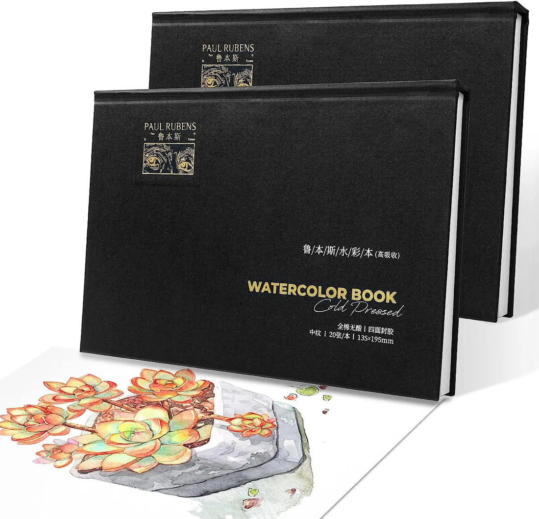 Dual-Sided Watercolor Paper Notebook