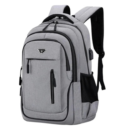 Solid Black Backpack for Students