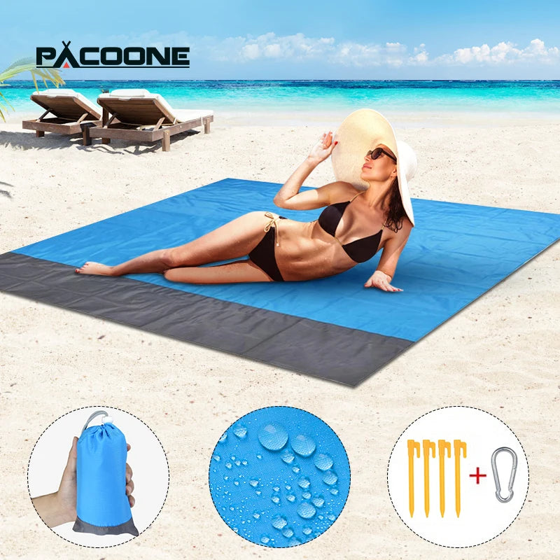 PACOONE Waterproof Beach Blanket