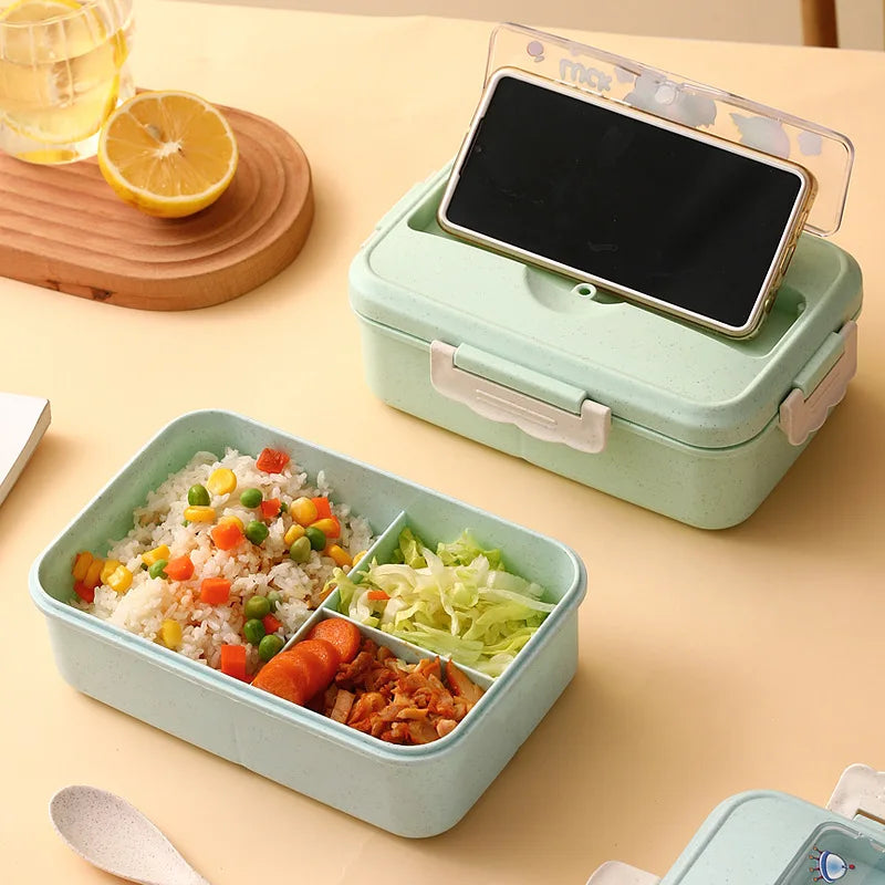 Colorful Kids Lunch Box with Compartments