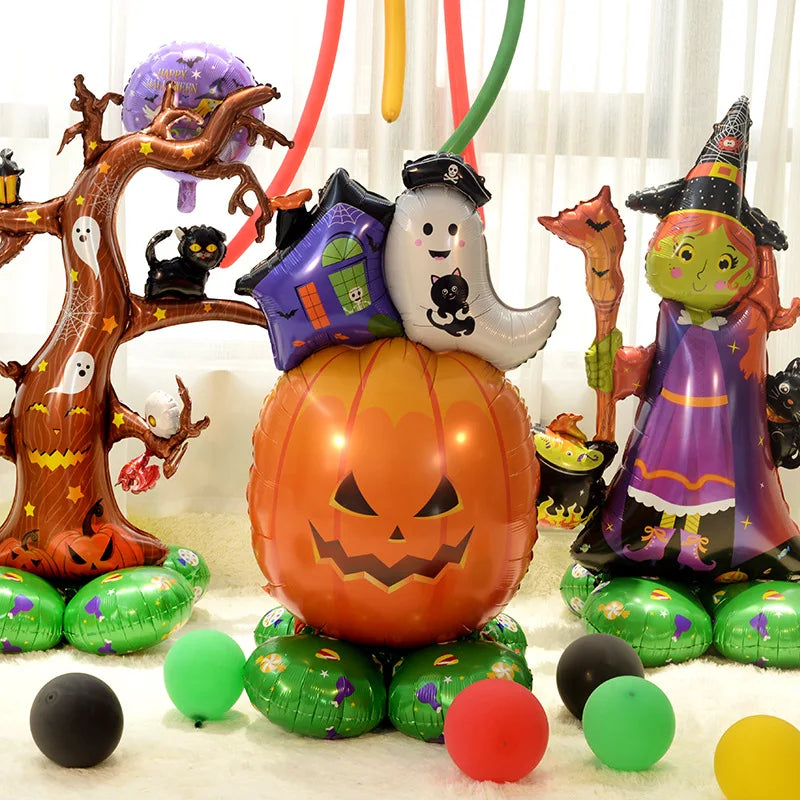 Giant Stand Pedestal Halloween Foil Balloons