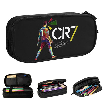 Fashion Football Ronaldo Signature Pencil Case