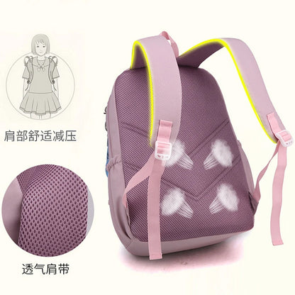 Pink Backpack for School Girls